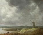 欧洲12-19世纪油画六_GOYEN, Jan van - Windmill by a River